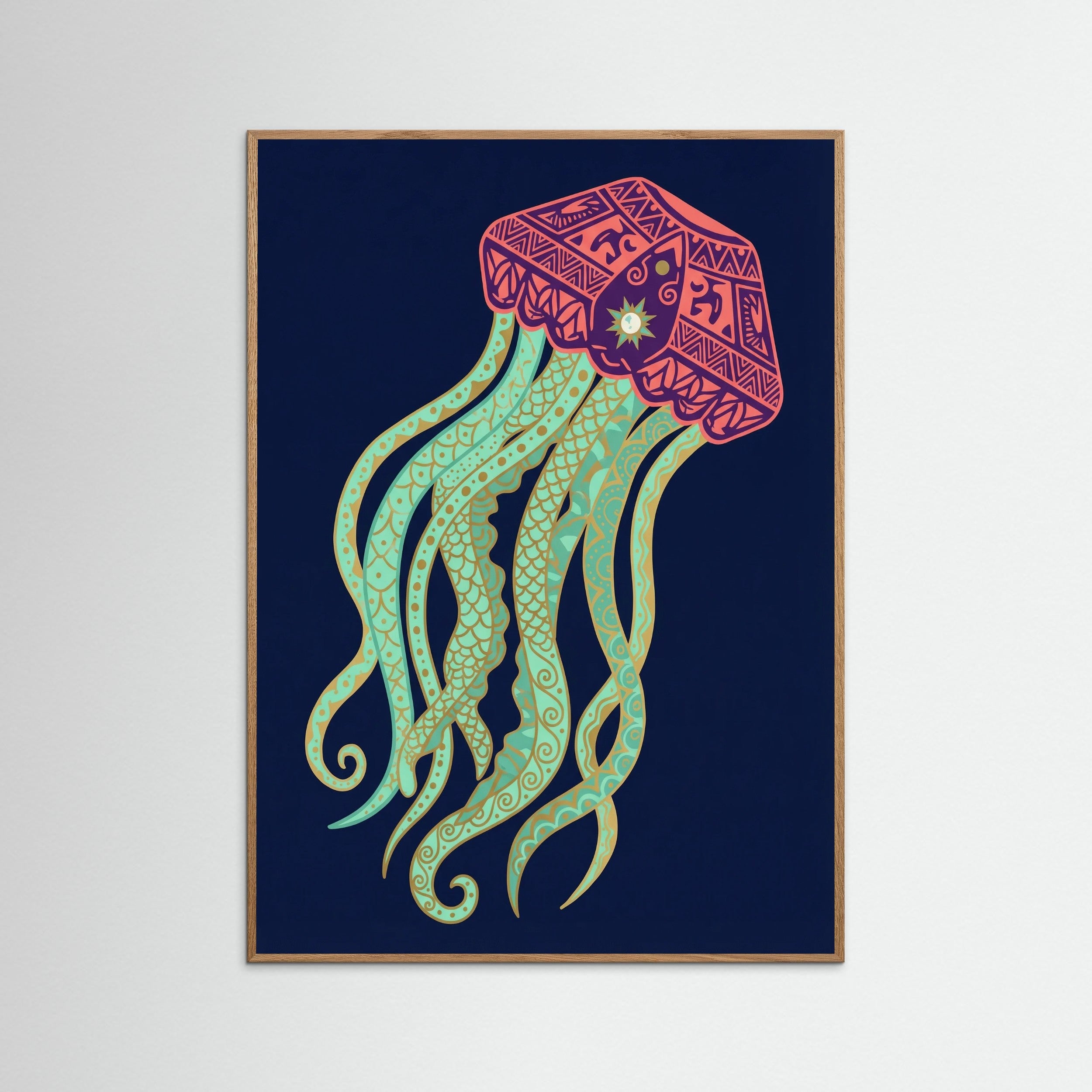 Oak Nature Ornate Ocean Crustacean