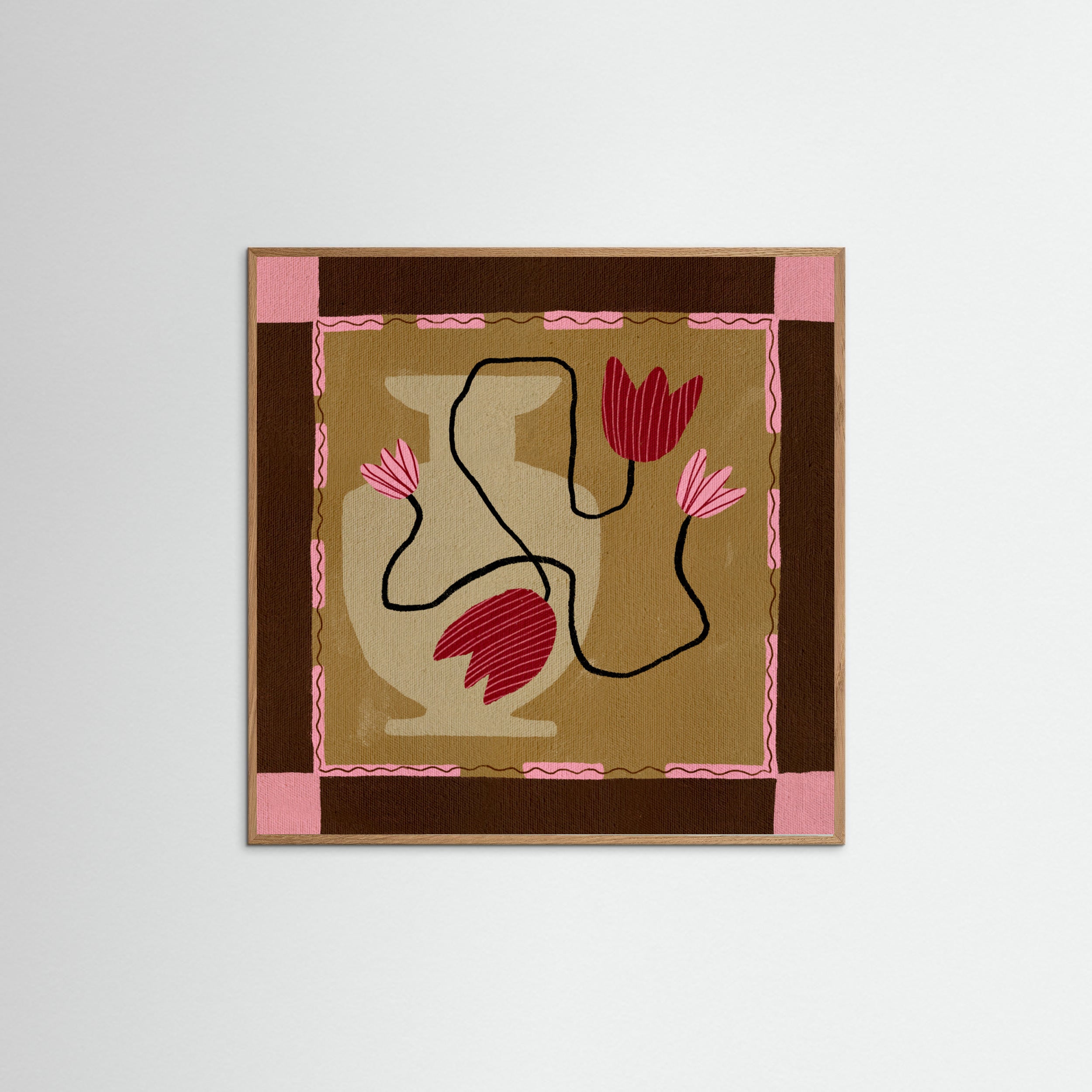 Oak Nature Out of Vase Blooms 4 Poster