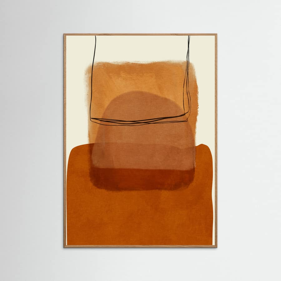 Painted Lines Desatur Kopie Poster – poster and art print