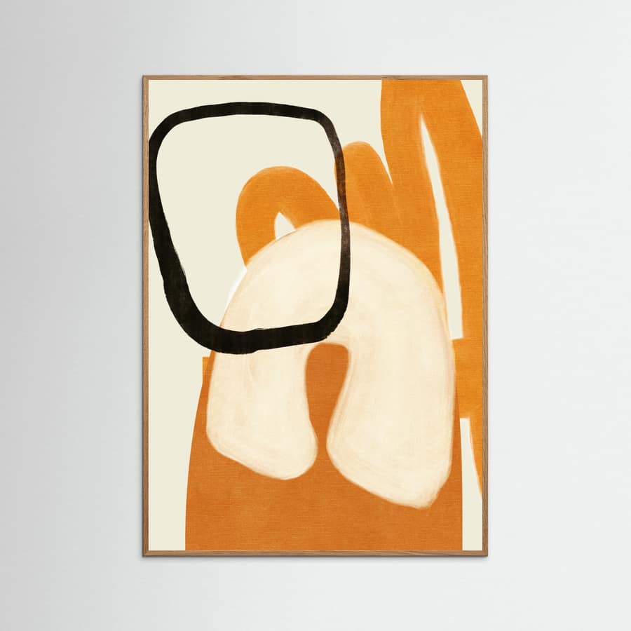 Painted Lines Desatur2 Kopie Poster – plakat og kunsttryk