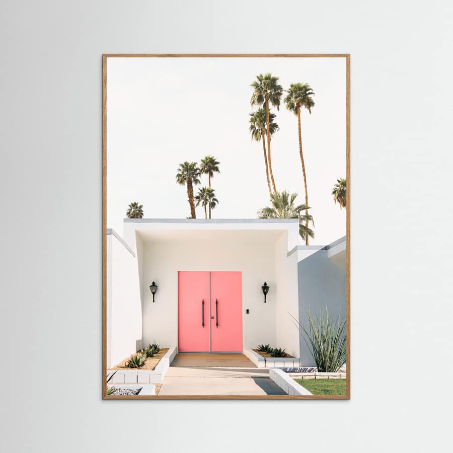 Poster Palm Springs Pink Door