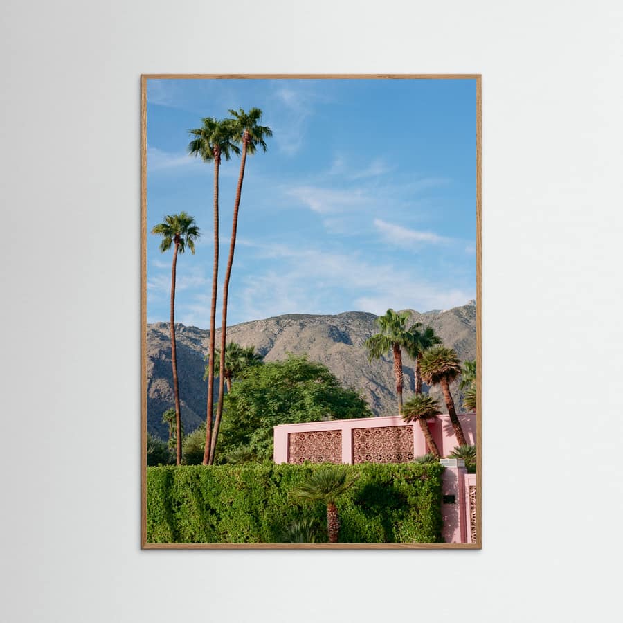 Palm Springs Pink House Poster