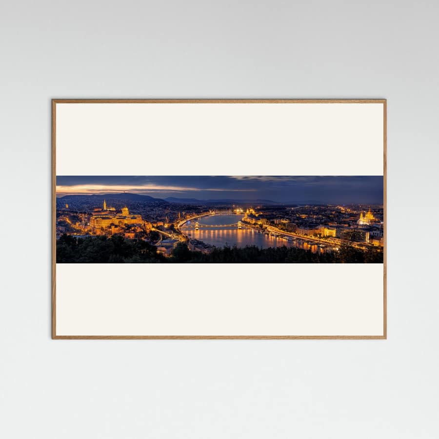 Panorama of Budapest Poster