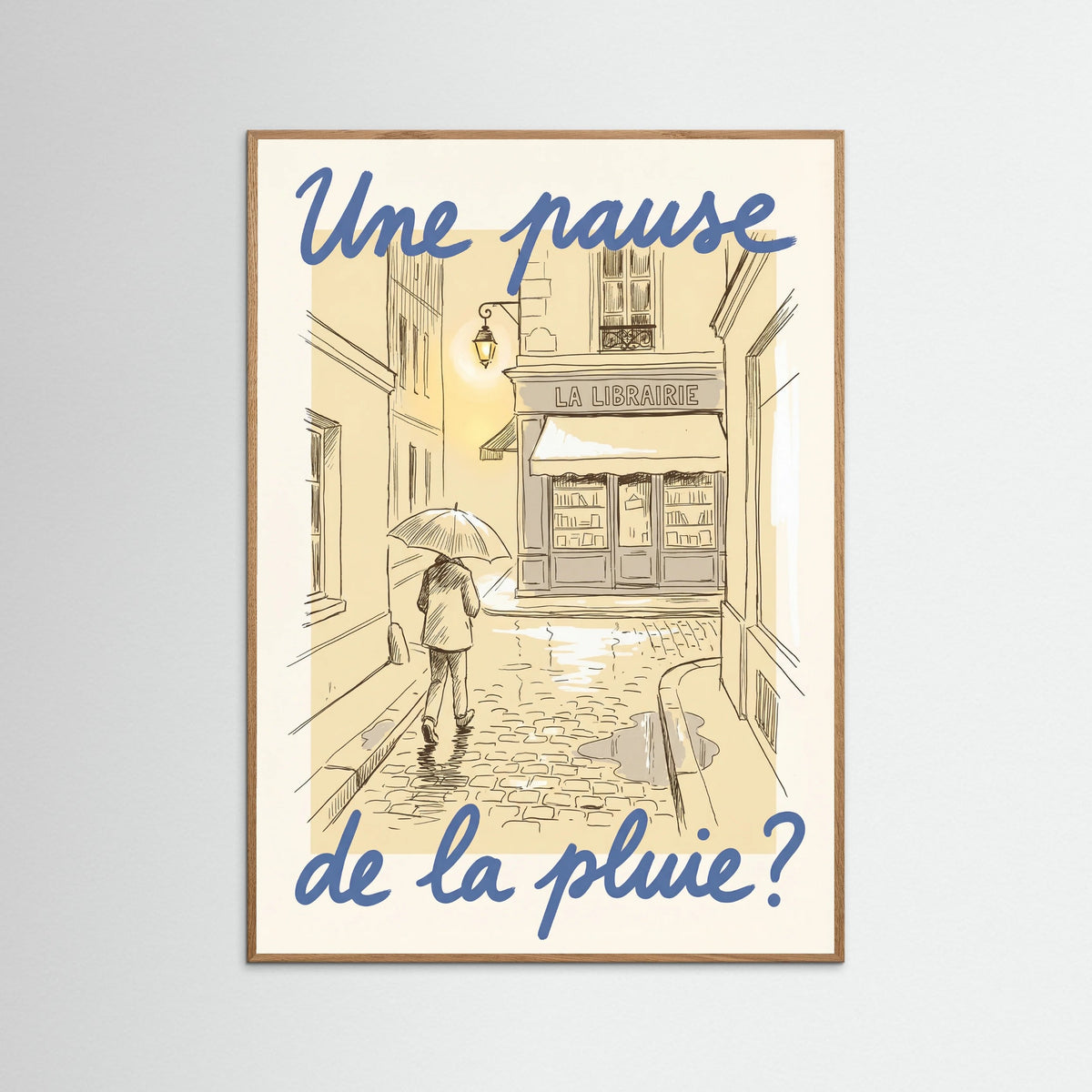 Oak Nature Parisian Rainy Invitation