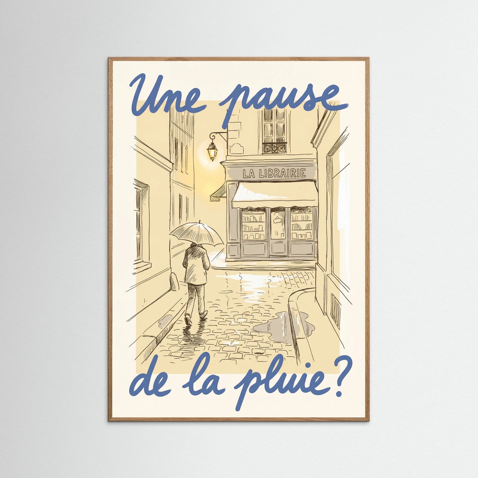 Oak Nature Parisian Rainy Invitation