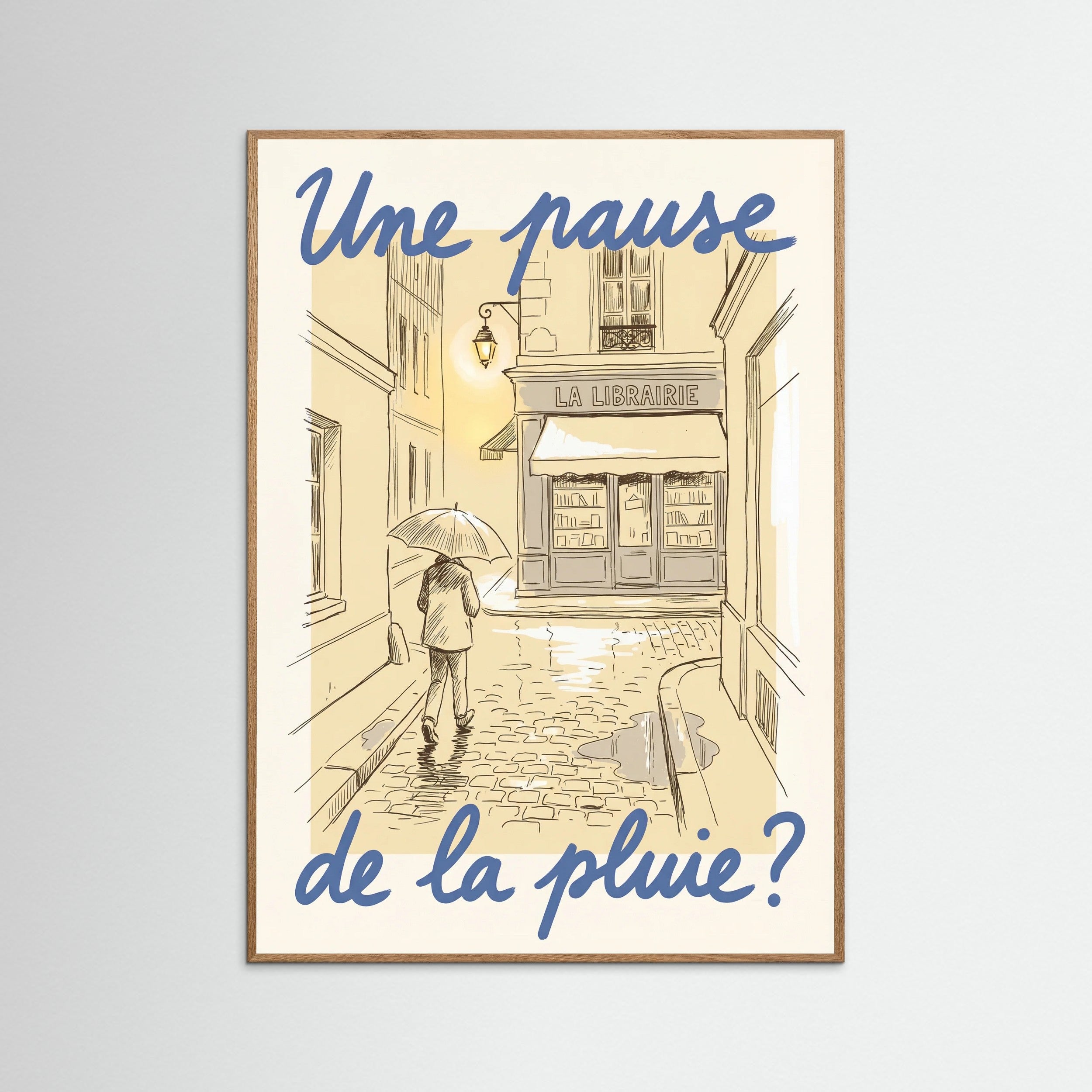 Oak Nature Parisian Rainy Invitation