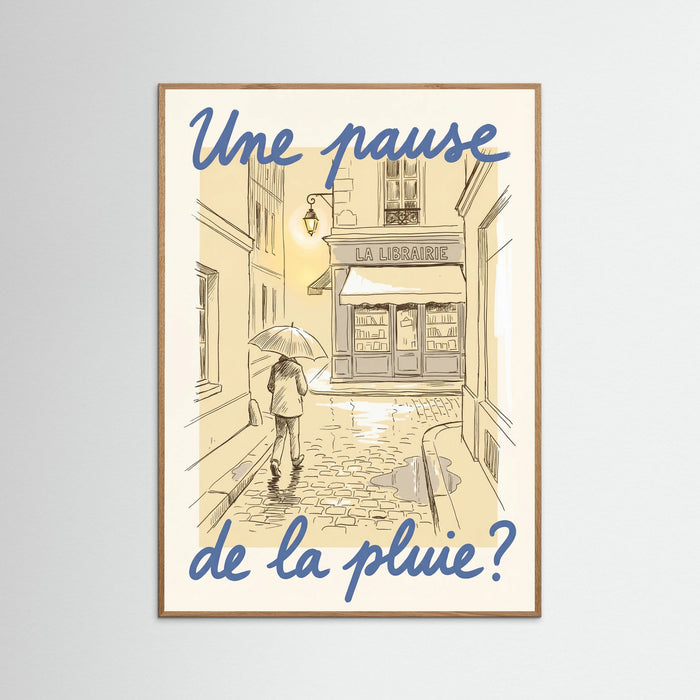 Oak Nature Parisian Rainy Invitation