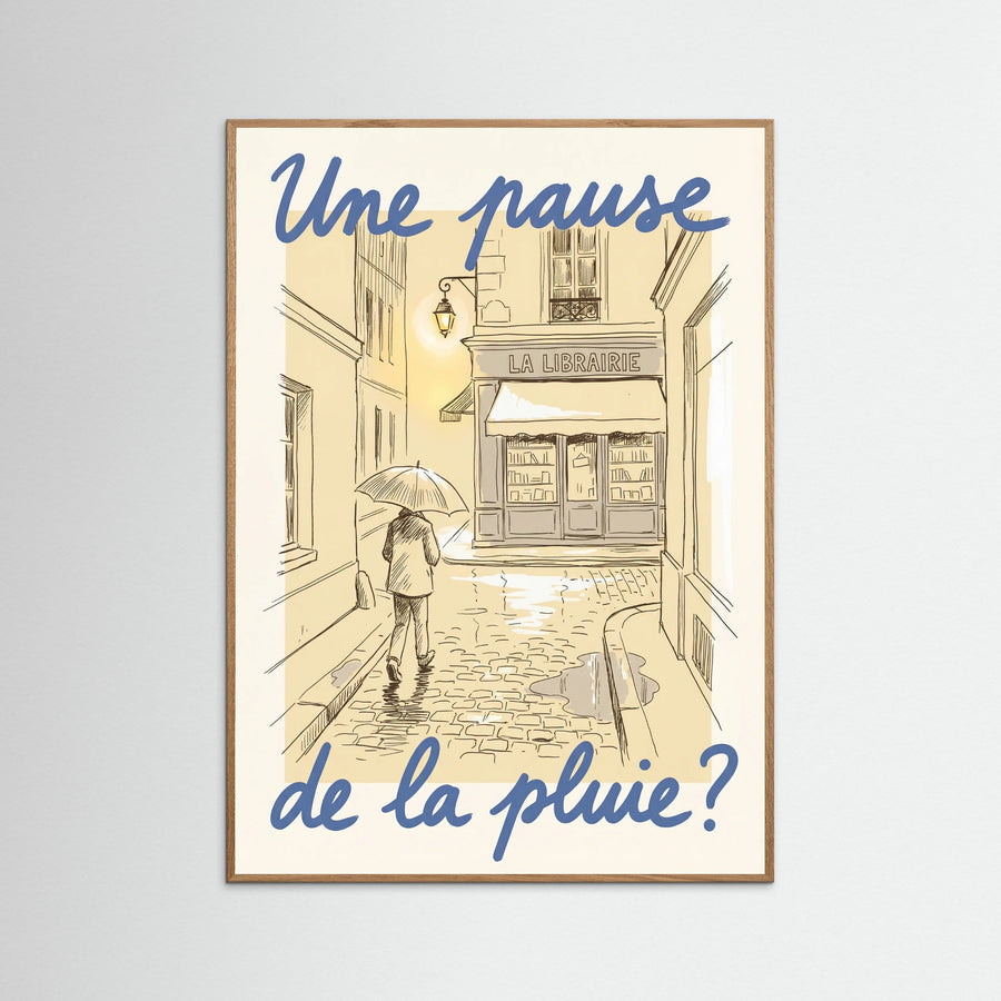 Parisian Rainy Invitation