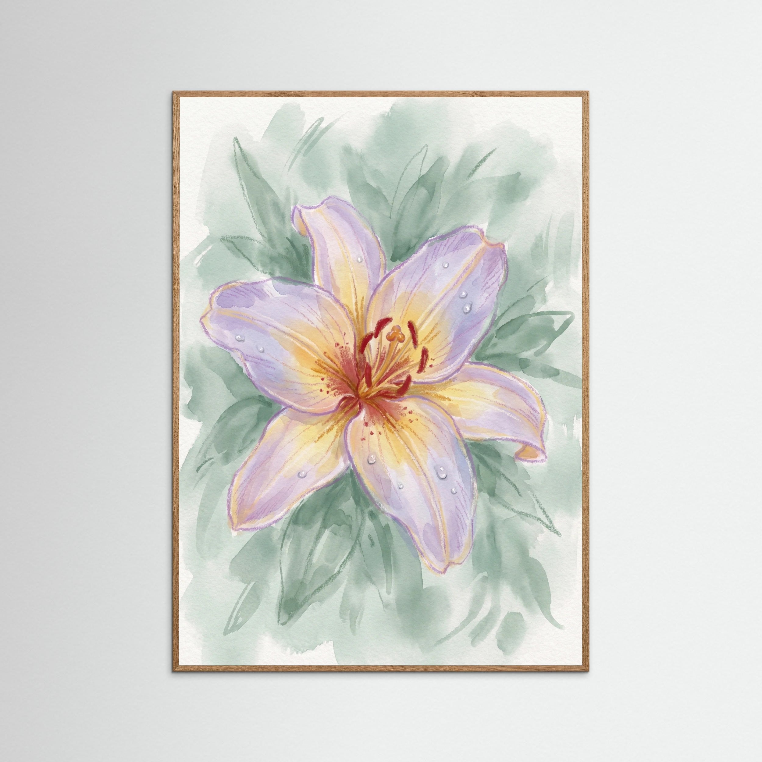 Oak Nature Pastel Bloom Trio