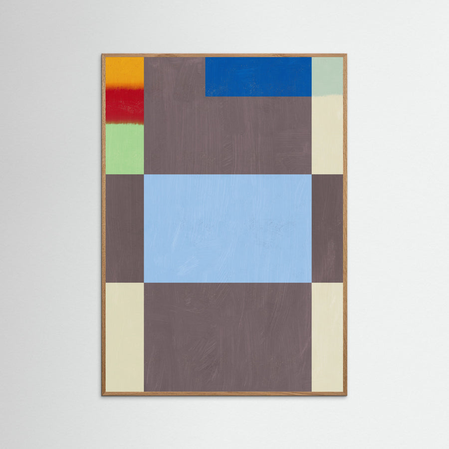 Pastel blue centerpiece Poster