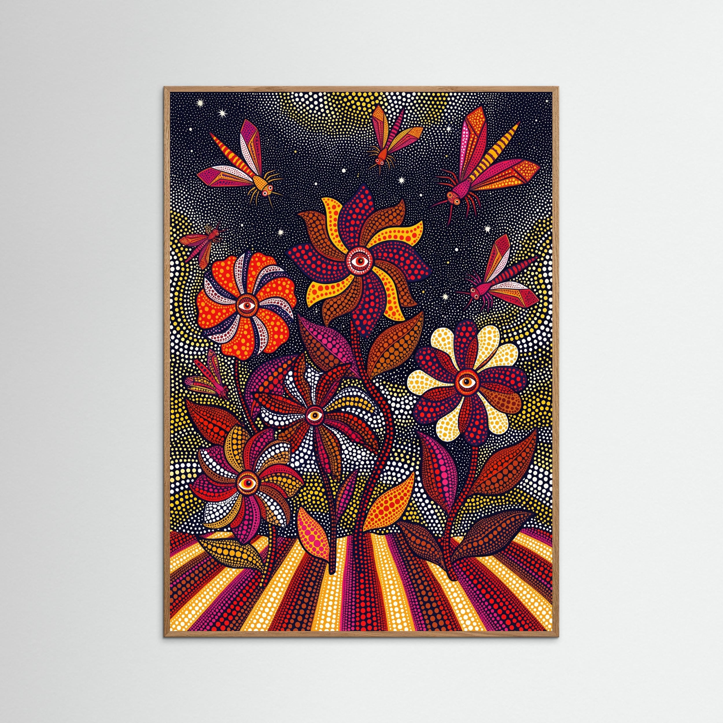 Oak Nature Patterned Mushroom Dream