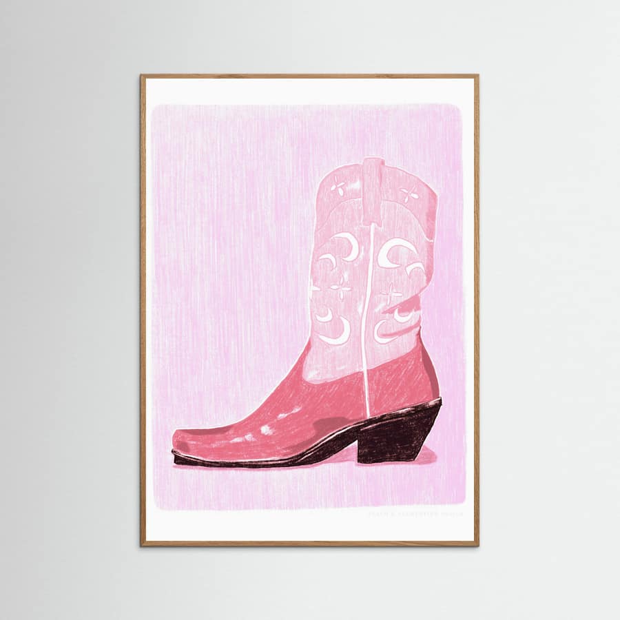P&c Cowgirlboot Poster