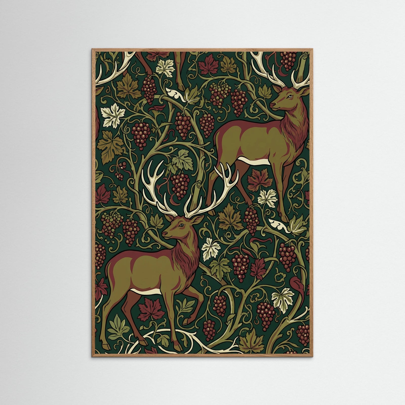 Oak Nature Peacock Dragon Tapestry