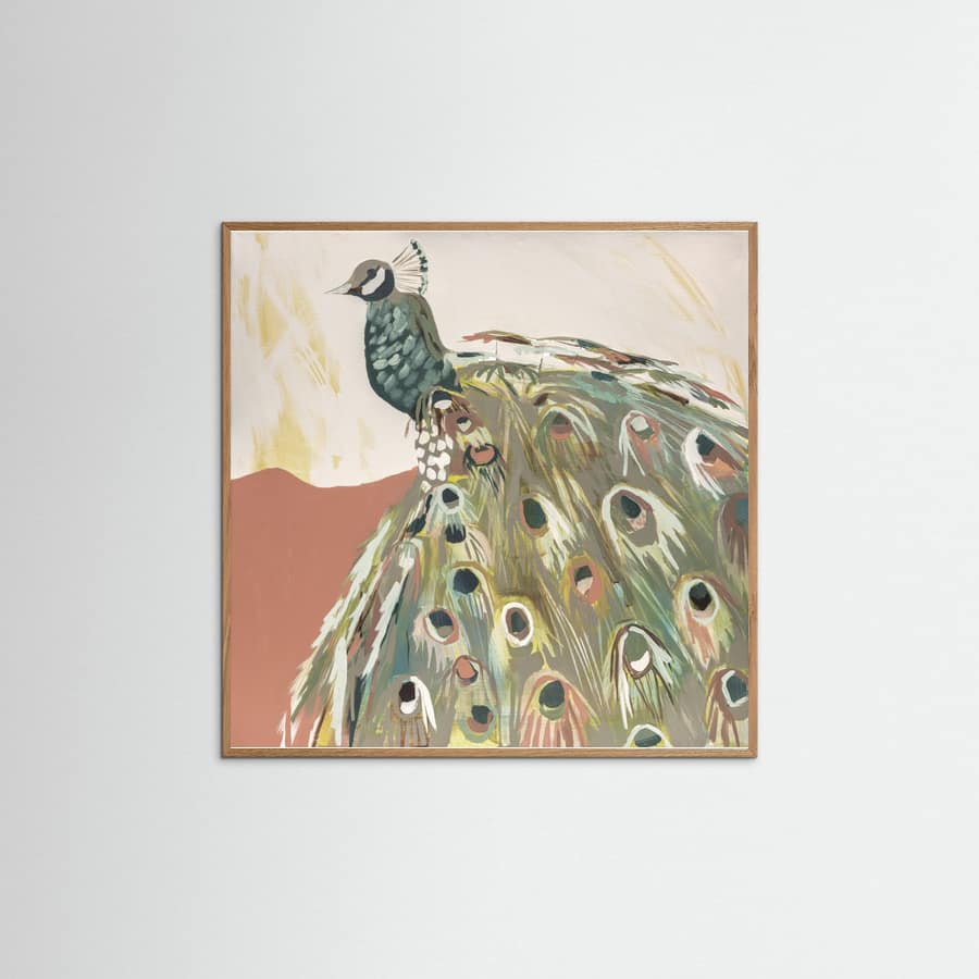 Peacock Salmon Poster – poster och konsttryck