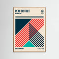 Peak District National Park Travel Poster – Poster und Kunstdruck