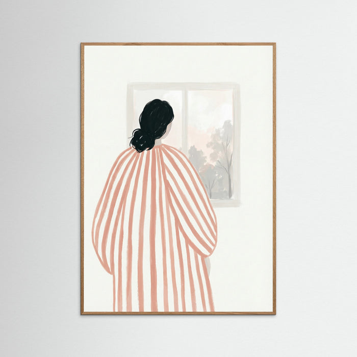 Oak Nature Pensive Striped Figure