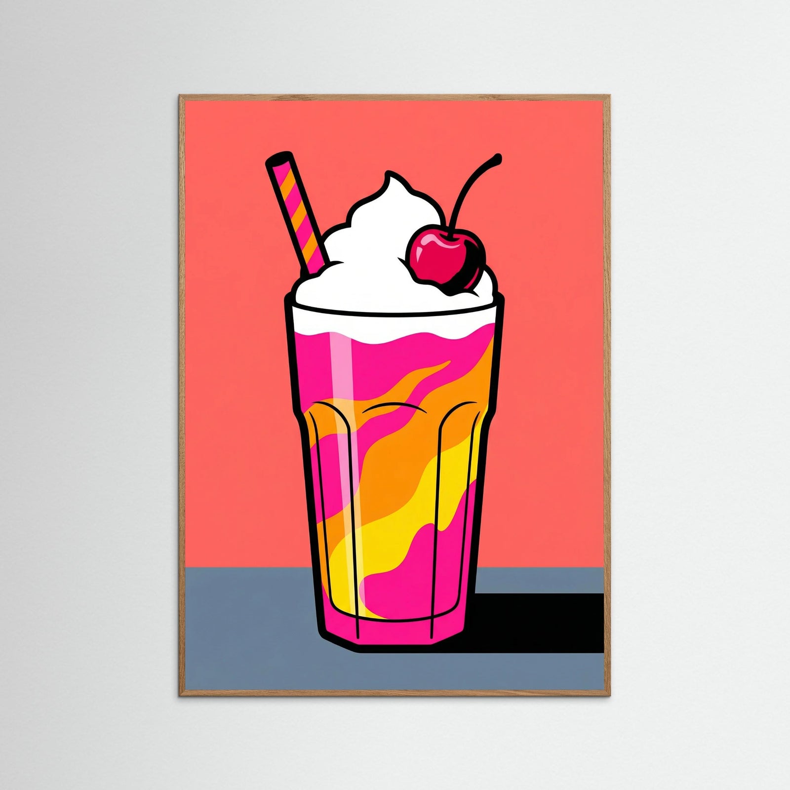 Oak Nature Pink Glaze Pop