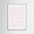 Pink Howdy Poster – plakat og kunsttryk