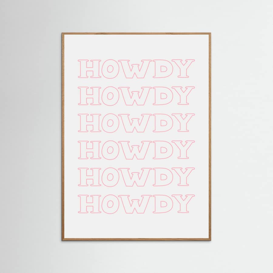 Affiche Pink Howdy