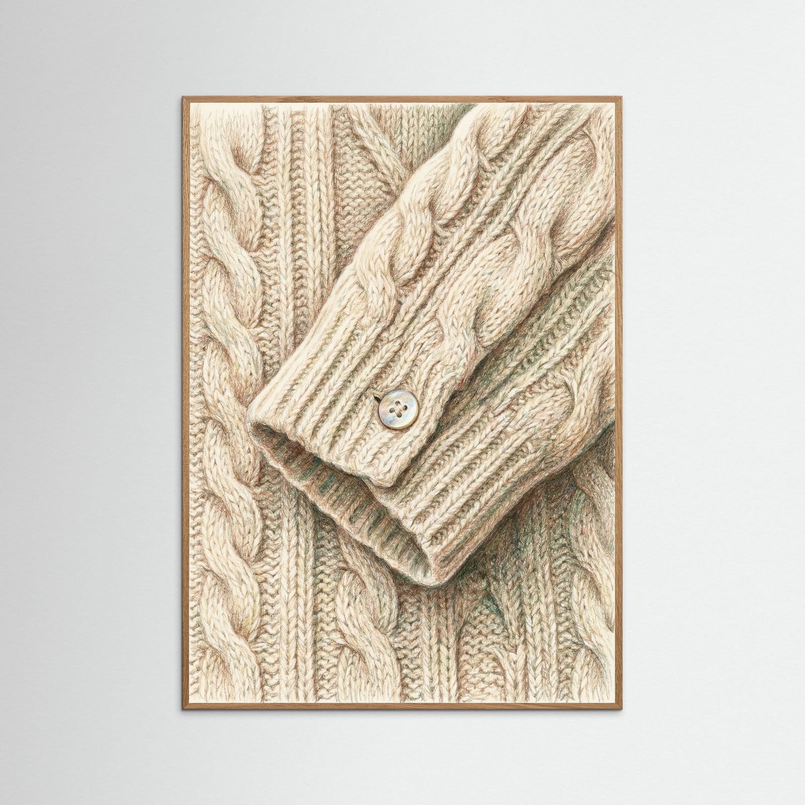 Oak Nature Plaid Scallop Collar