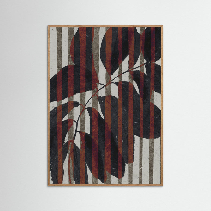 Plant And Stripes Poster