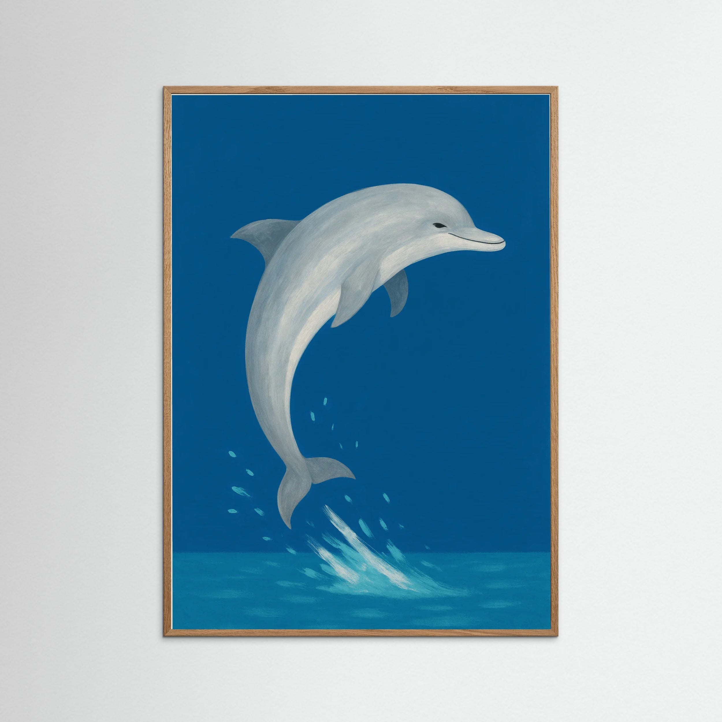 Oak Nature Playful Dolphin