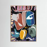 Oak Nature Playful Pebble Abstract Poster