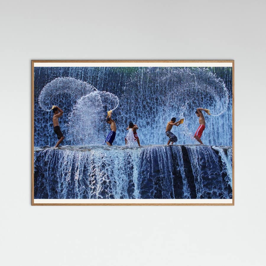 Playing with splash Poster