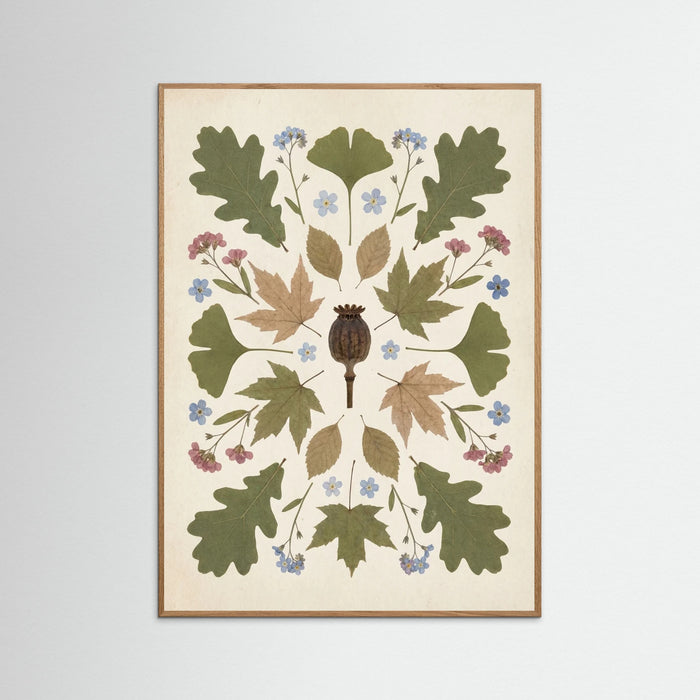 Oak Nature Pressed Garden Blooms