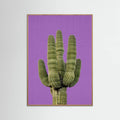Oak Nature Purple Cactus Poster