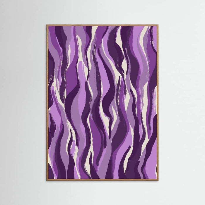 Purple Flame Waves Poster – plakat og kunsttryk
