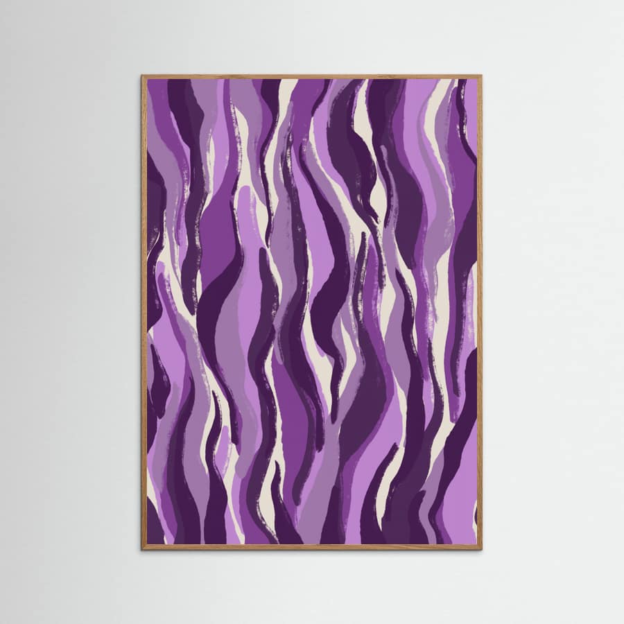 Purple Flame Waves -juliste
