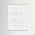 Plakat Purple Howdy – plakat i druk artystyczny