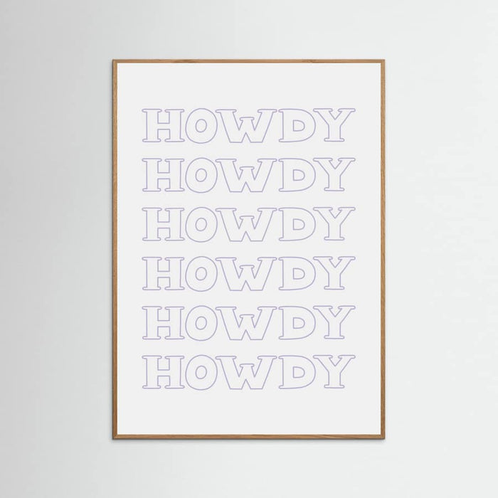 Plakat Purple Howdy – plakat i druk artystyczny