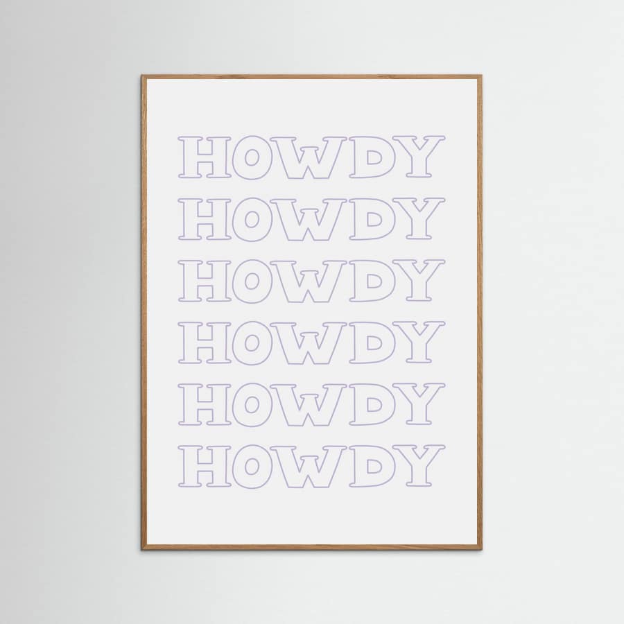 Affiche Purple Howdy