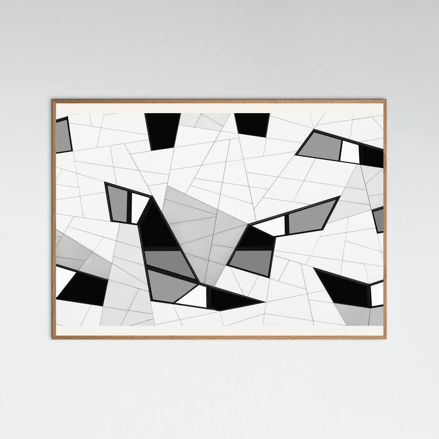 Puzzle of lines -juliste – juliste ja taidepainatus