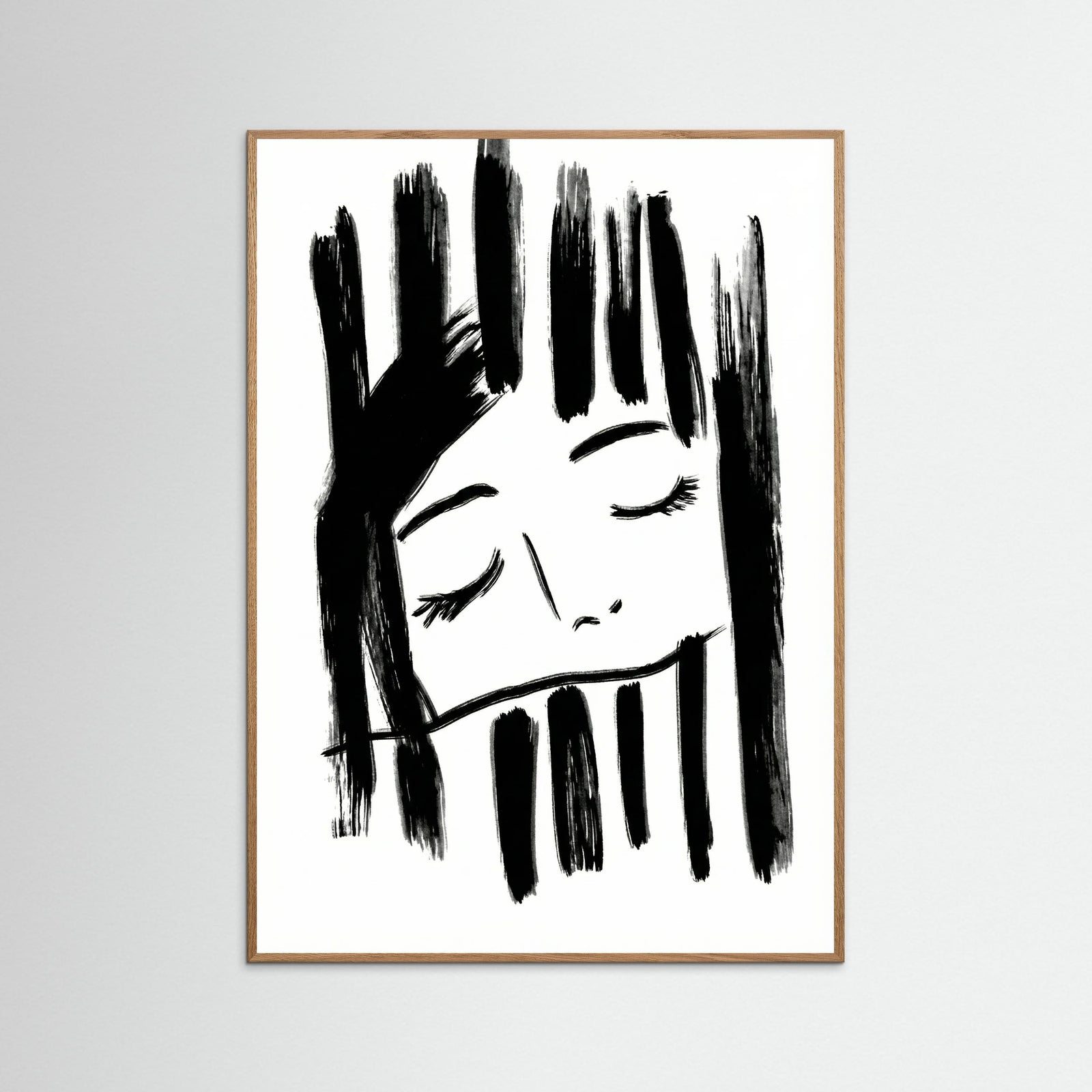 Oak Nature Quiet Reflection Black