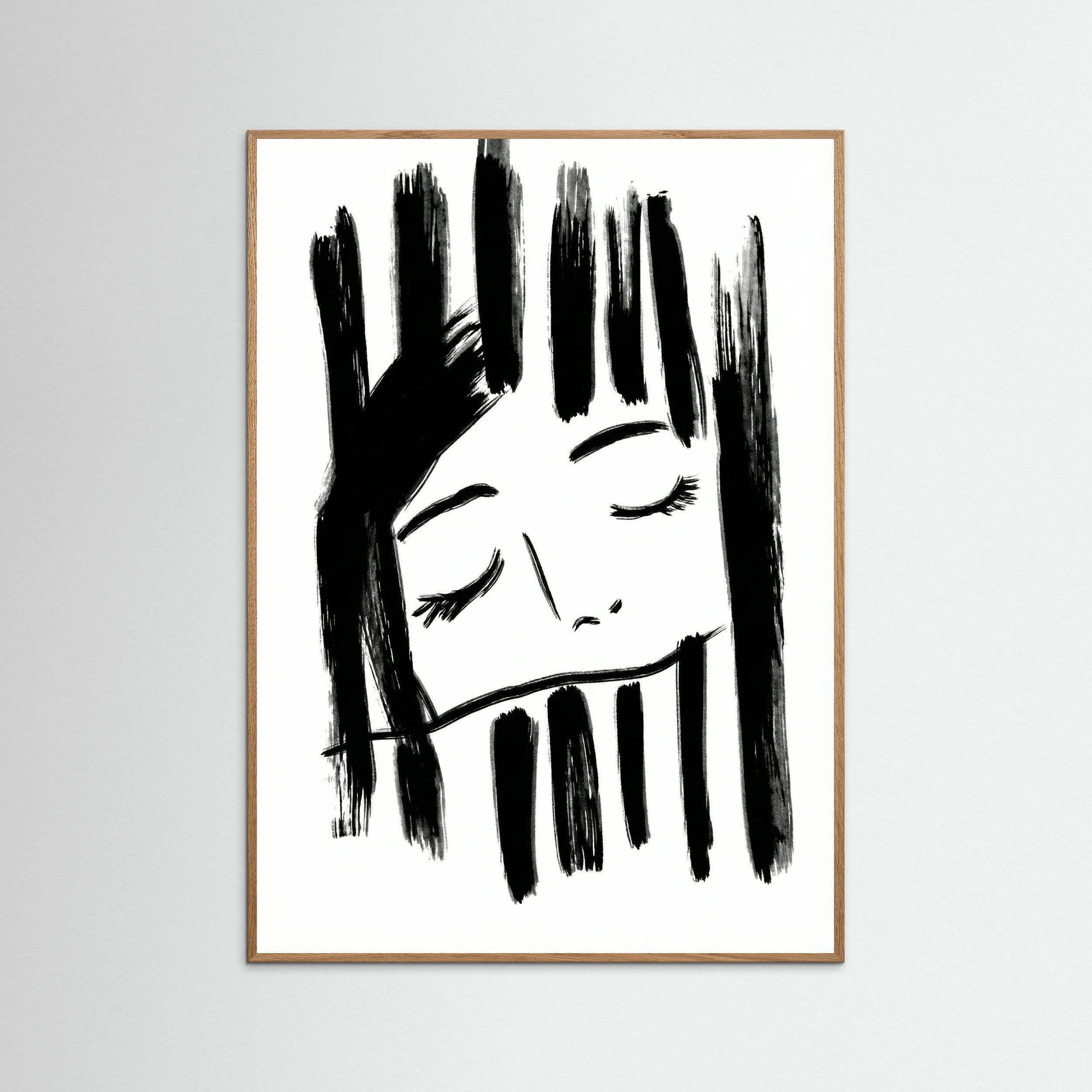 Oak Nature Quiet Reflection Black