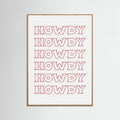 Red Howdy Poster – poster and art print