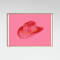 Oak Nature Red Stetson On Pink Poster
