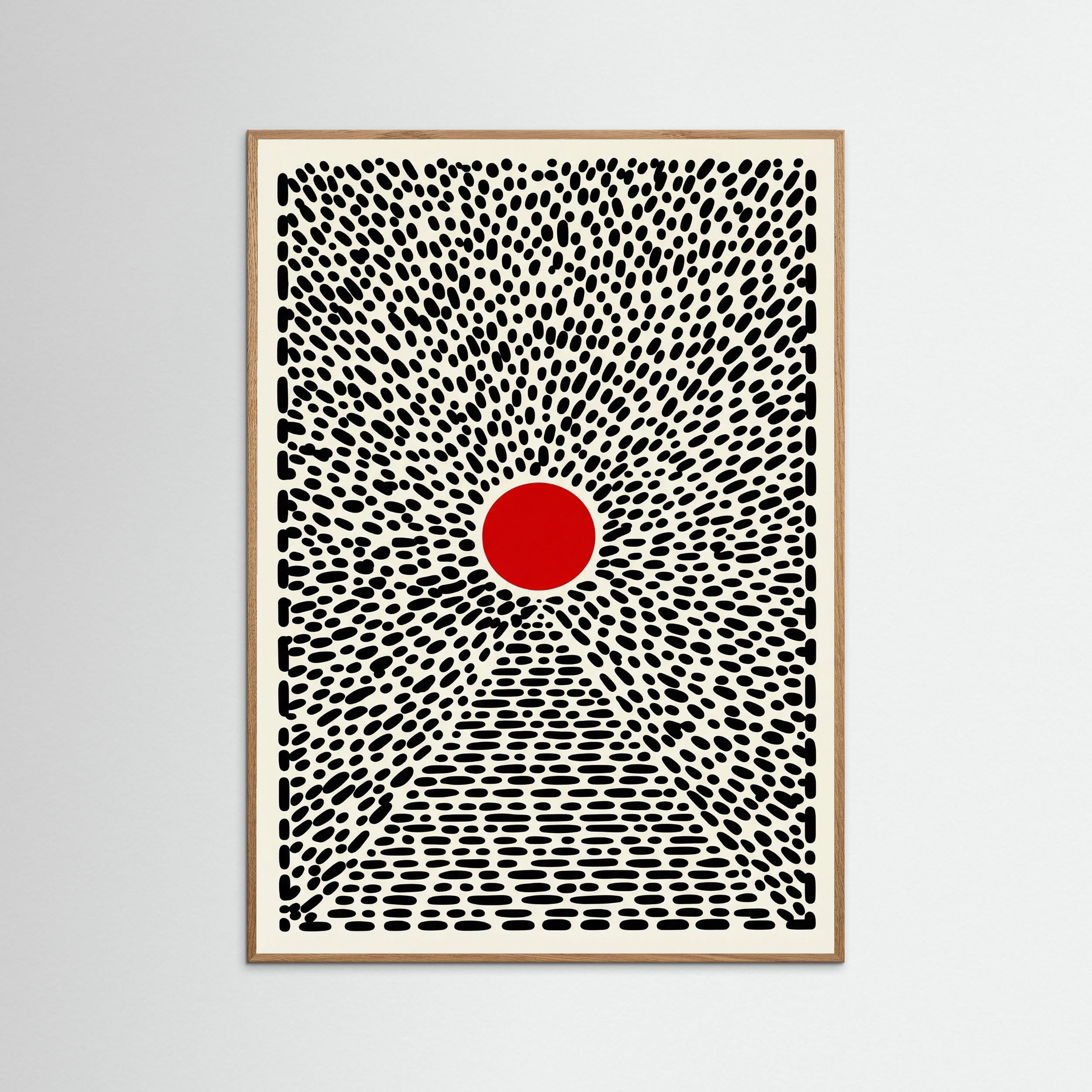Oak Nature Red Sun Burst