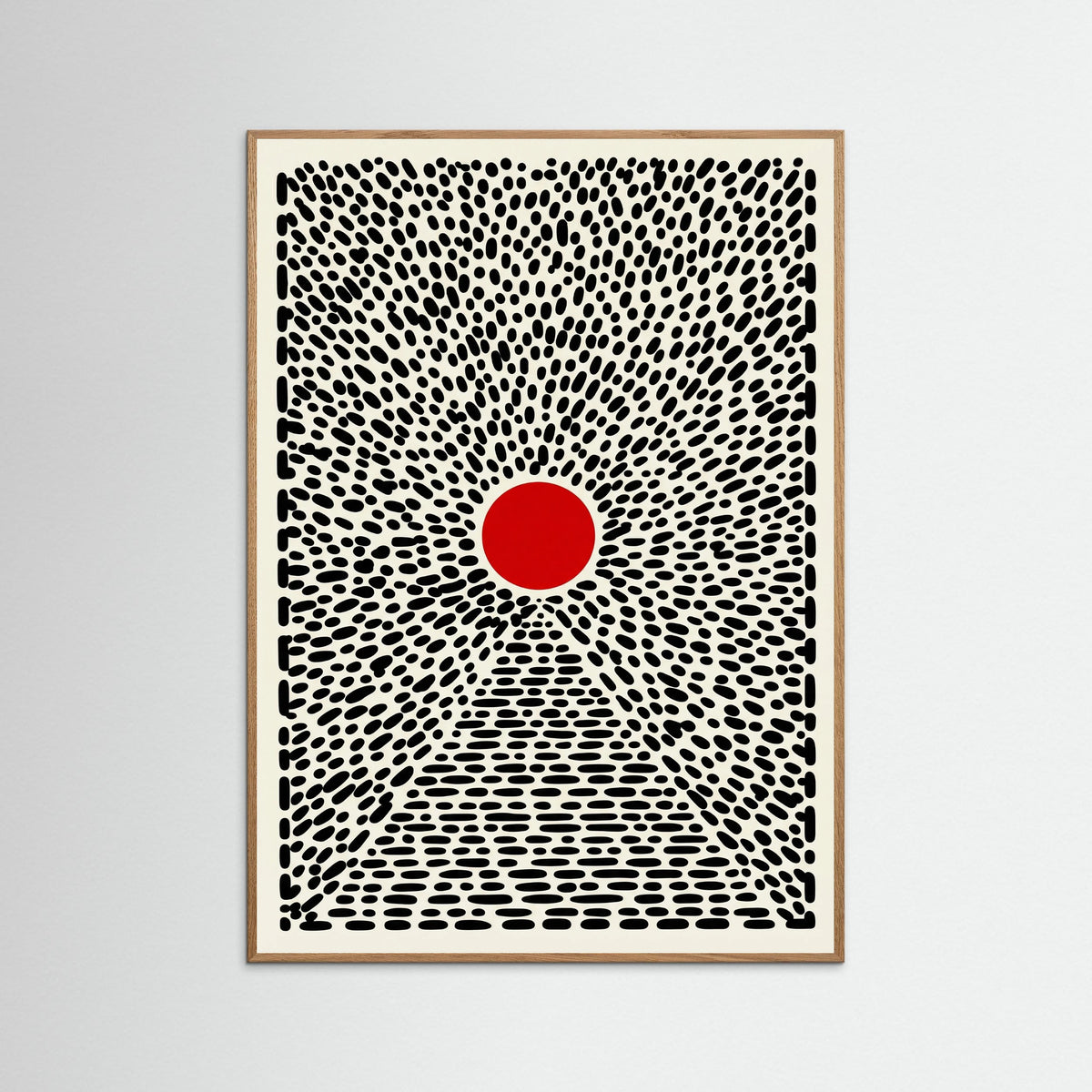 Oak Nature Red Sun Burst