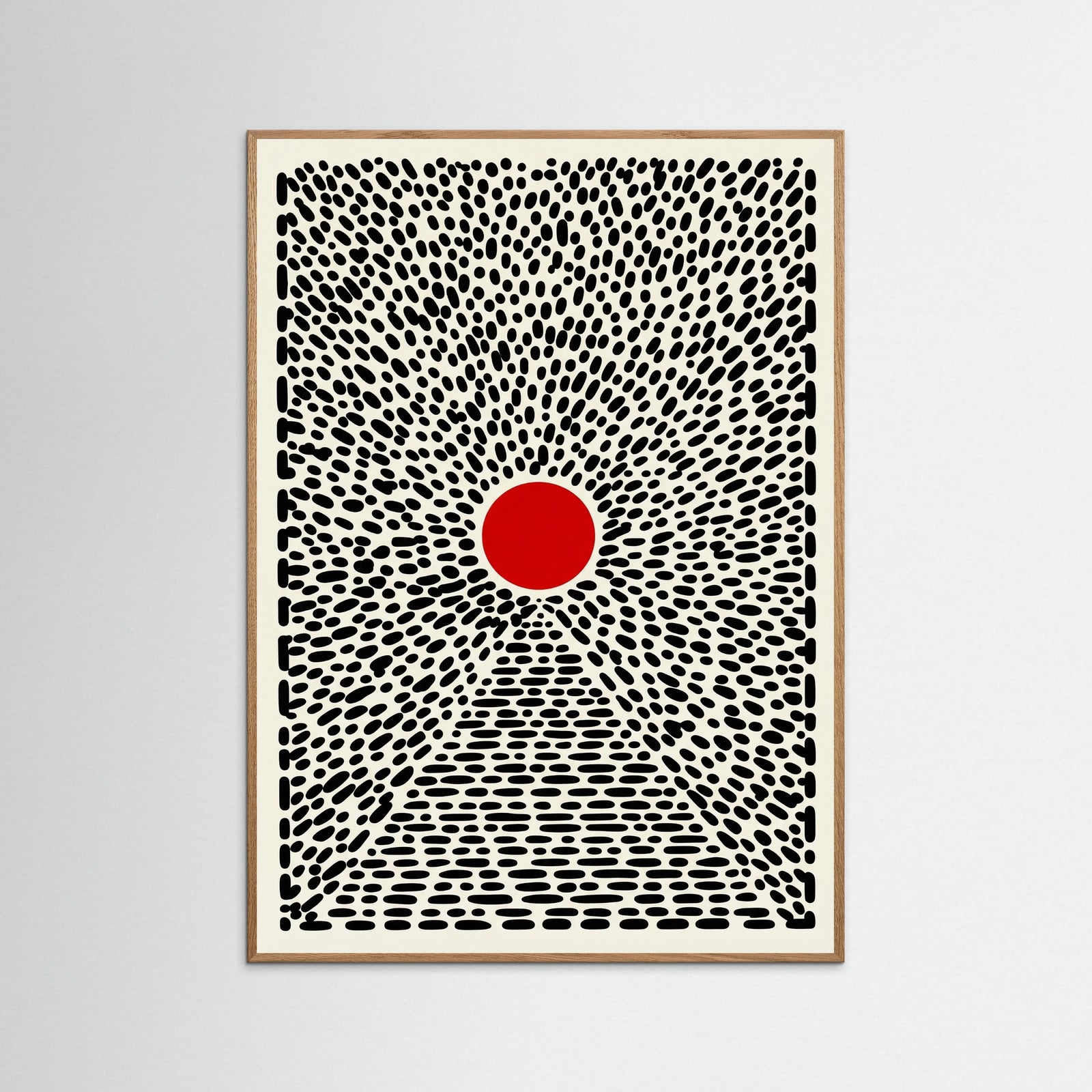 Oak Nature Red Sun Burst