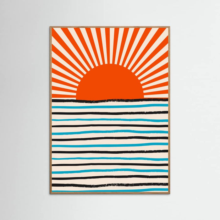 Poster Red Sun and Sea – poster e stampa artistica
