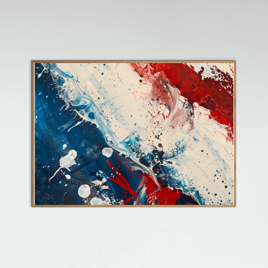 Red White and Blue -juliste – juliste ja taidepainatus