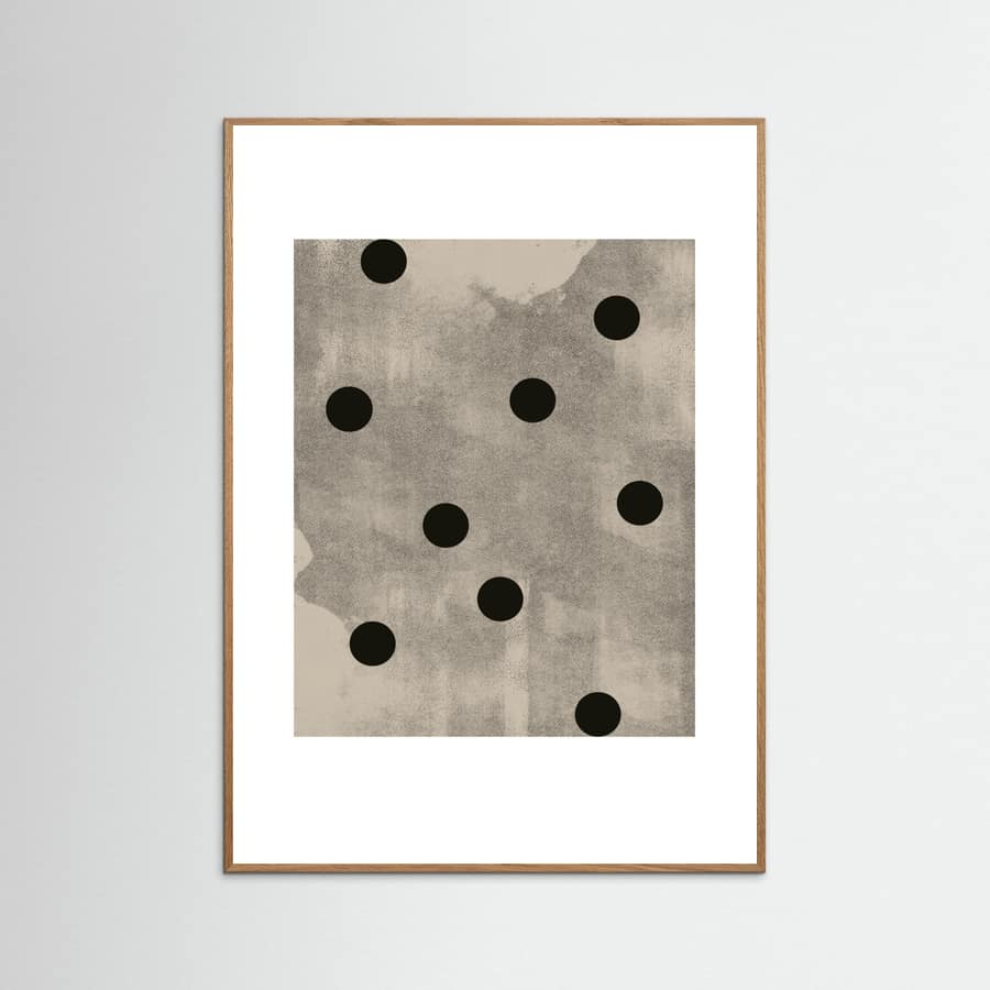 Retro Dots No.3 -juliste – juliste ja taidepainatus