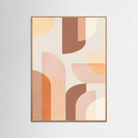 Oak Nature Retro Geometric Poster