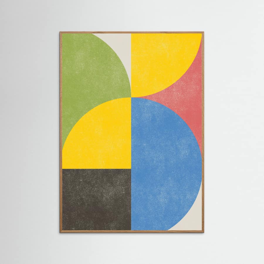 Retro Shapes Poster