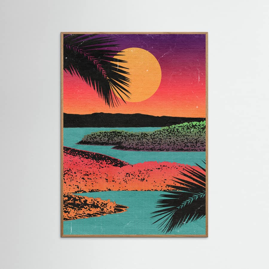 Retro Sunset Poster