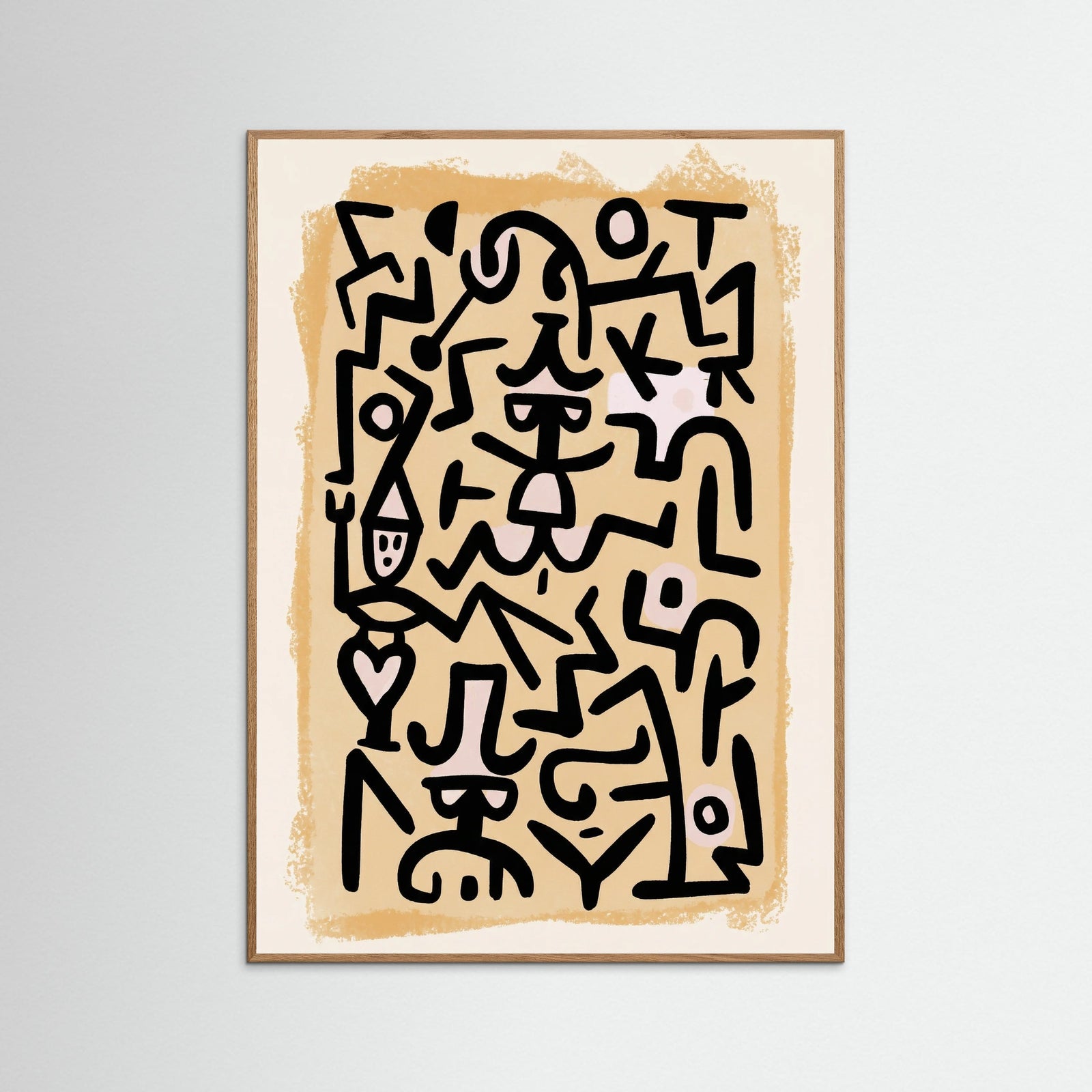 Oak Nature Rhythmic Abstract Figures